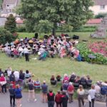 l'orchestre d'harmonie de Saint-Brieuc en extérieur, à l'occasion de la fête de la musique 2023