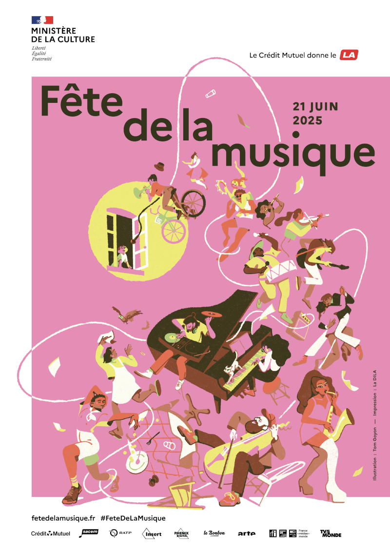 affiche fête de la musique 2025