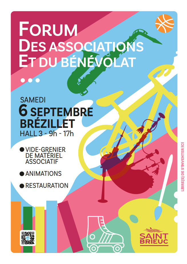 forum des associations Saint-Brieuc affiche du forum des associations 2025 Saint-Brieuc