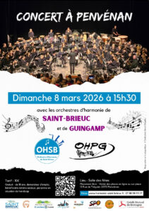 Concert à Penvenan avec 2 orchestre d'harmonie