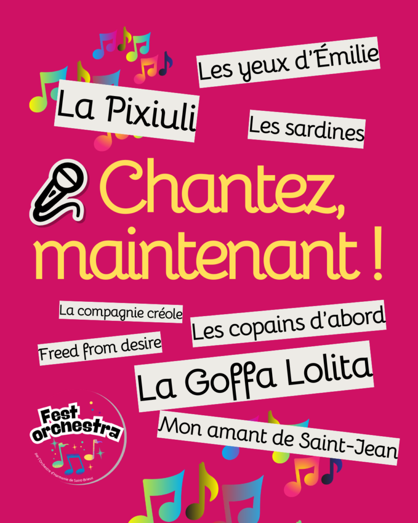 chantez avec le fest orchestra de Saint-Brieuc